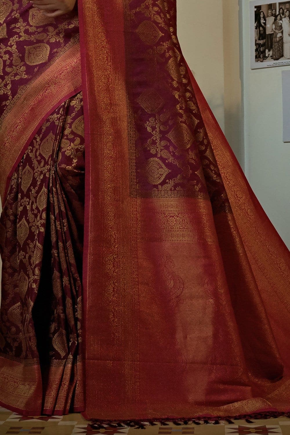 Rani Pink Kanjivaram Saree