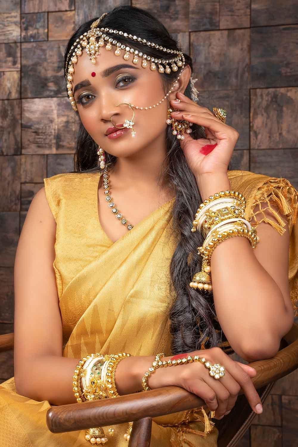 Royal Yellow Zari Work Kanjivaram Saree