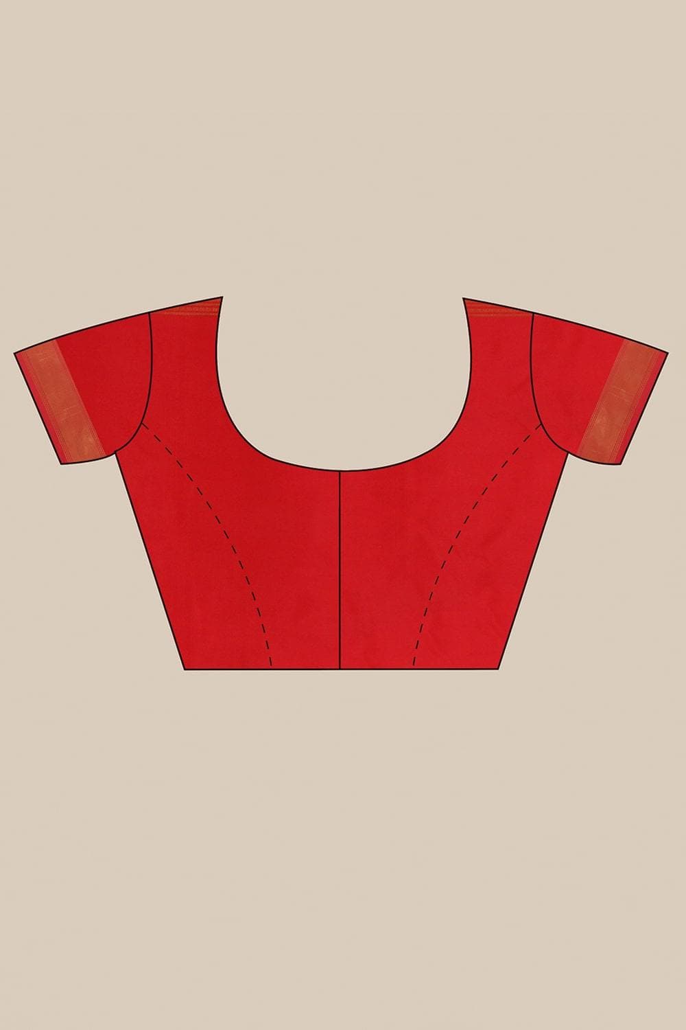 Tiger Orange Kanjivaram Saree