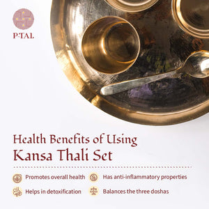 Kansa Dinner Thaali Set (Thaali -13.5
