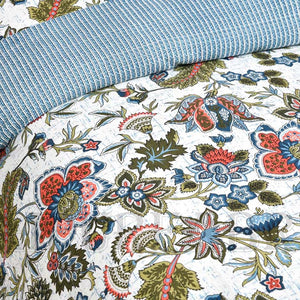Bed in a Bag Aztec Blue 1 Dohar + 1 Double BedSheet + 2 Pillow Covers