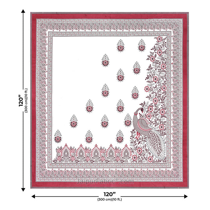 Artistic Beauty Contrast Pink and Blue King Size 10 Feet Wide Premium Cotton Bedsheet Combo of 2