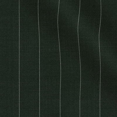 Kingsman Double Breasted Green Stripe Wool Suit