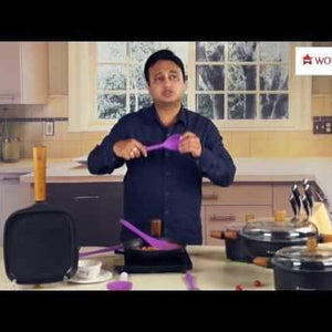 Waterstone Silicone Solid Nonstick Spatula, Black