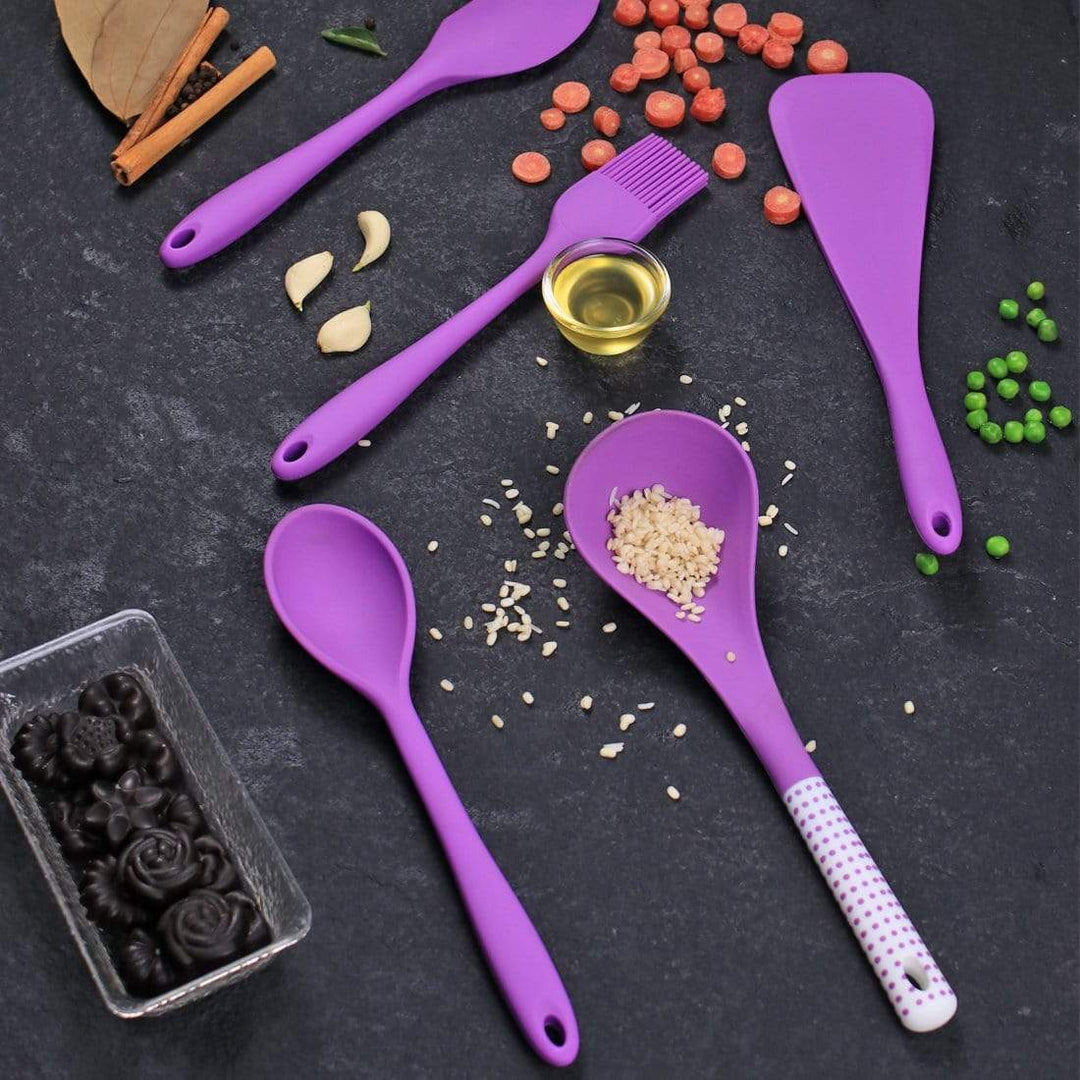 Waterstone Silicone Nonstick Spoon, Purple