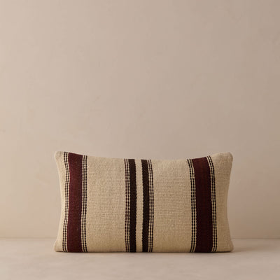 Vintage Lumbar Pillow No. 336, 12" x 20"