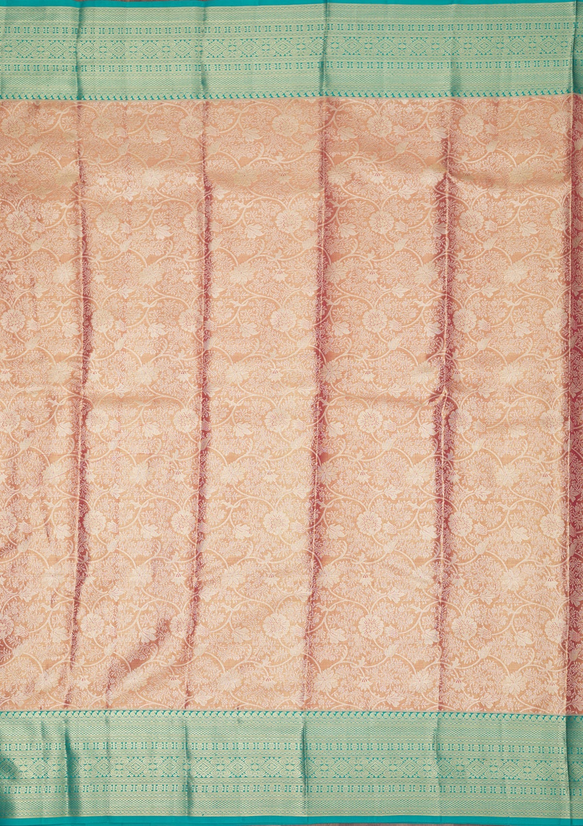 Baby Pink Zariwork Pure Silk Saree