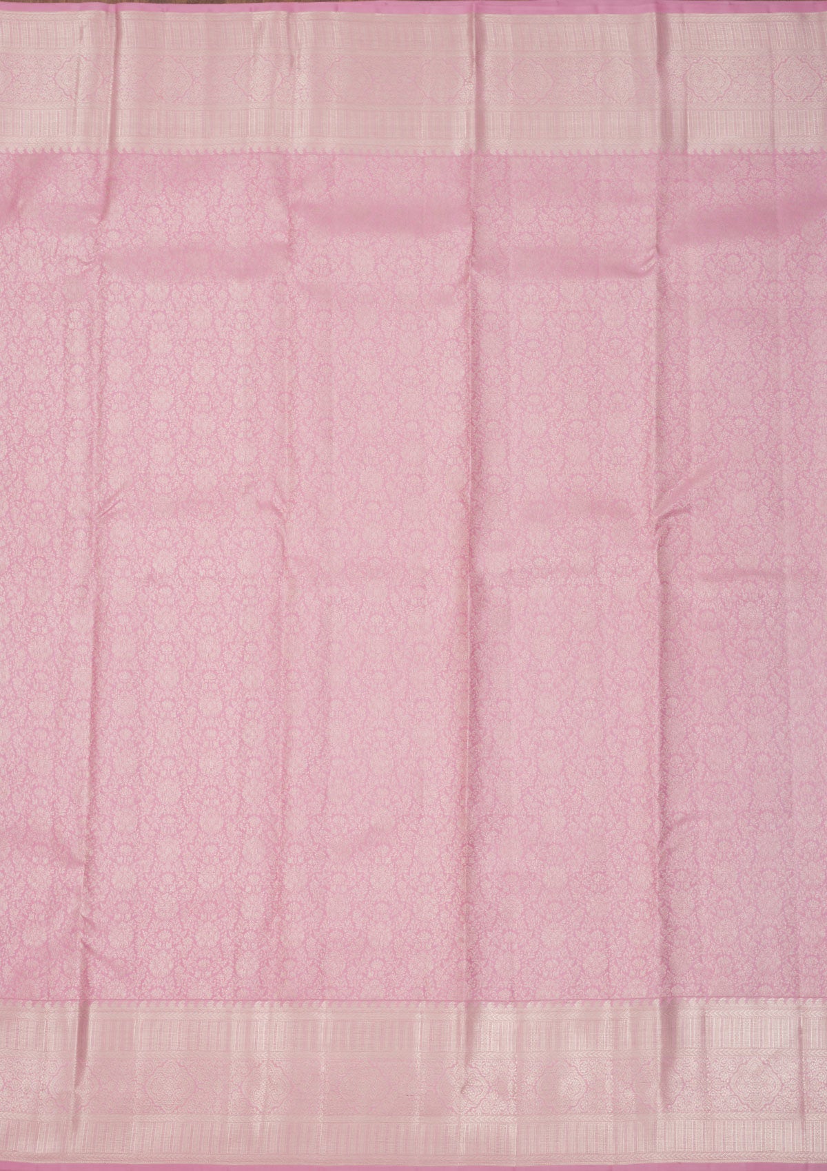 Baby Pink Zariwork Pure Silk Saree
