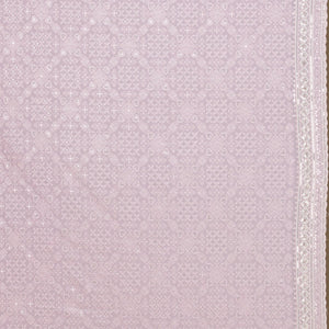 Baby Pink Sequins Georgette Saree
