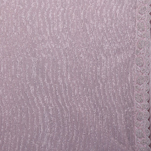 Baby Pink Threadwork Net Saree