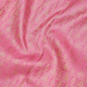 Baby Pink Zariwork Pure Silk Saree
