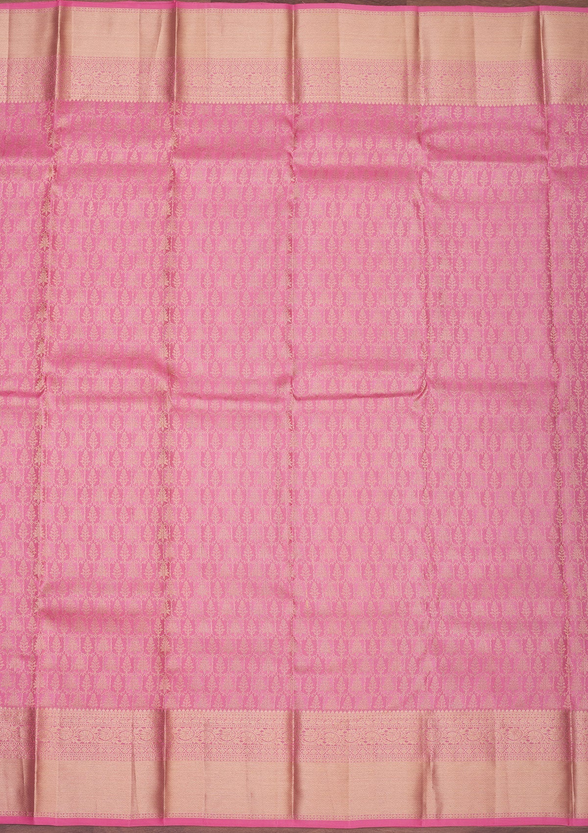 Baby Pink Zariwork Pure Silk Saree