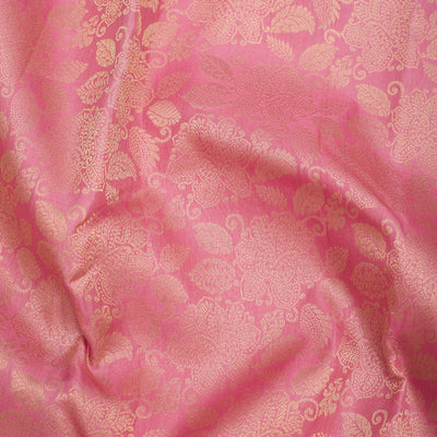 Baby Pink Zariwork Pure Silk Saree