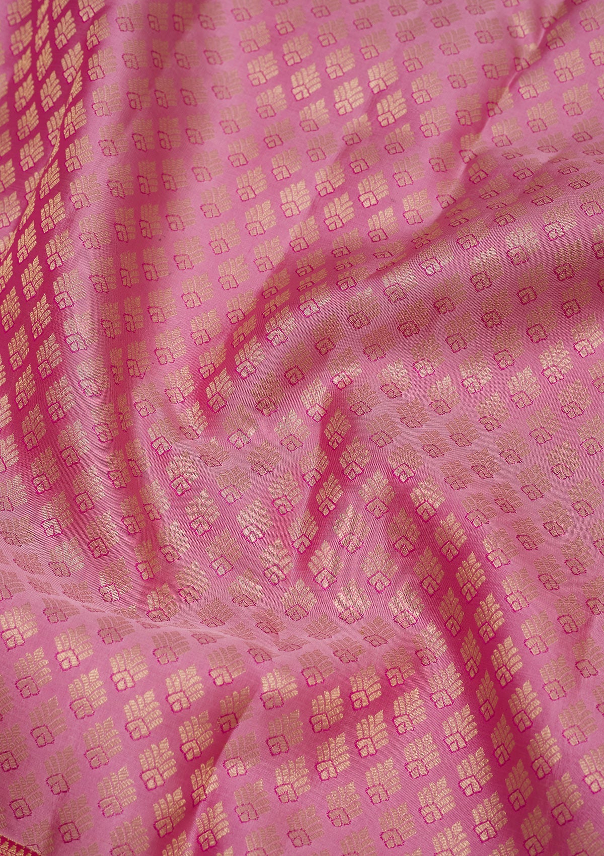 Baby Pink Zariwork Pure Silk Saree