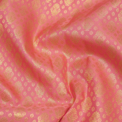 Baby Pink Zariwork Pure Silk Saree