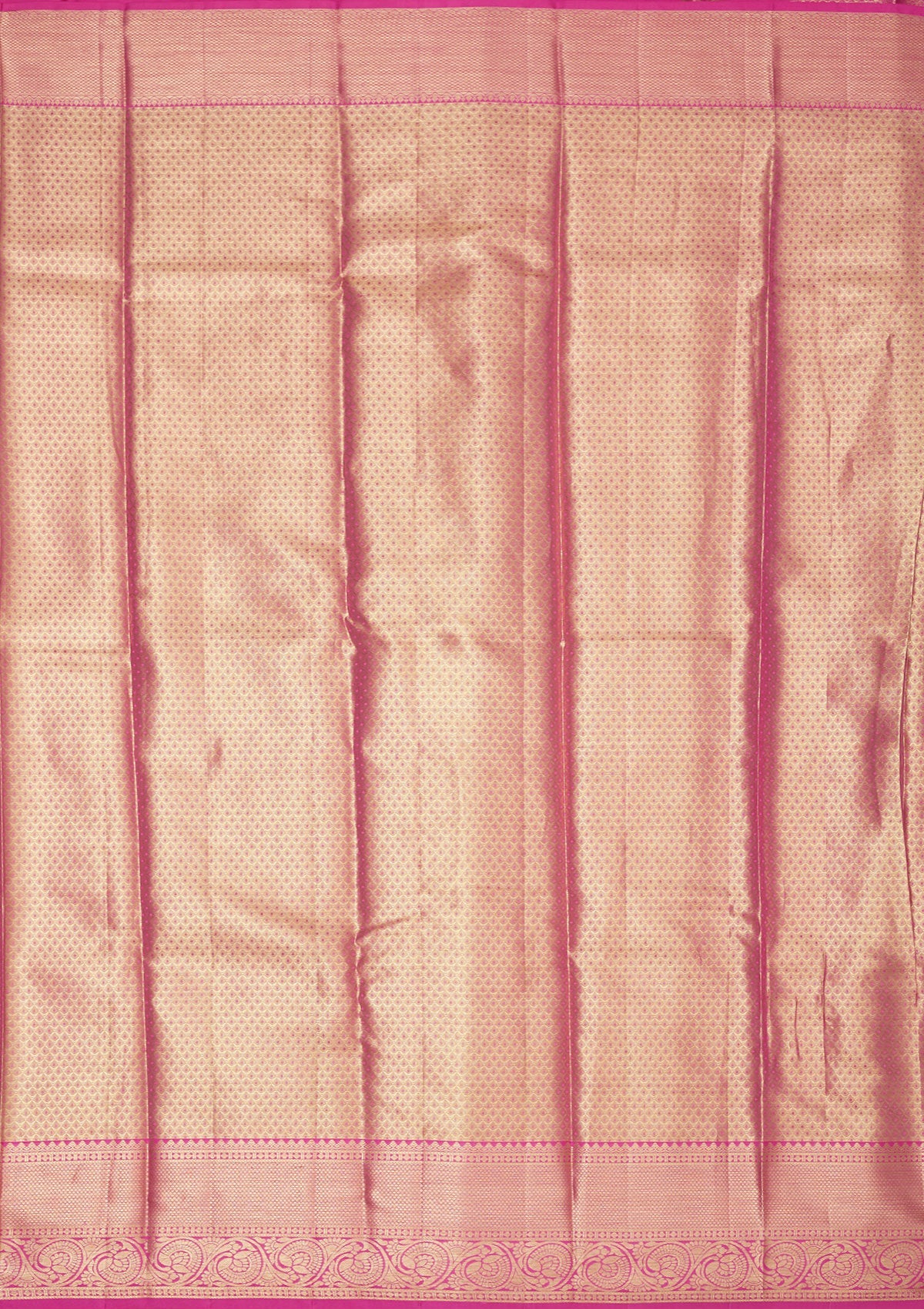 Baby Pink Zariwork Pure Silk Saree