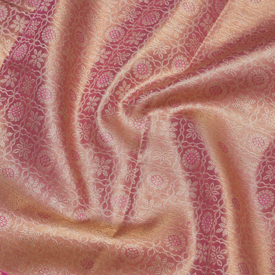 Baby Pink Zariwork Pure Silk Saree