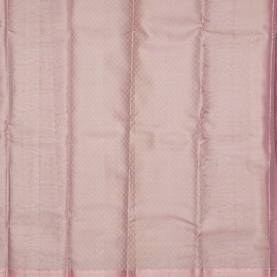 Baby Pink Zariwork Pure Silk Saree