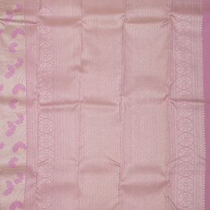 Baby Pink Zariwork Pure Silk Saree