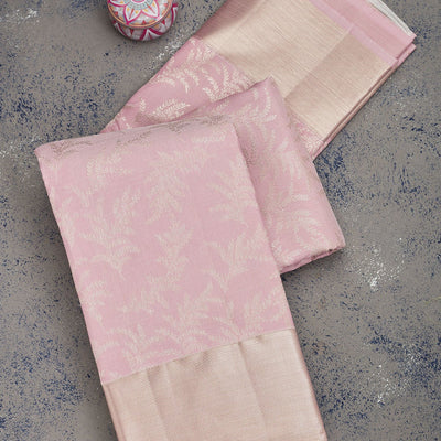 Lavender Zariwork Pure Silk Saree