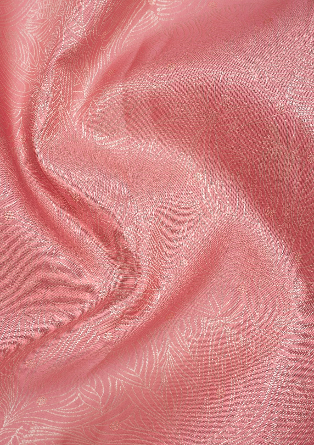 Baby Pink Zariwork Pure Silk Saree