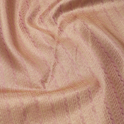Baby Pink Zariwork Pure Silk Saree