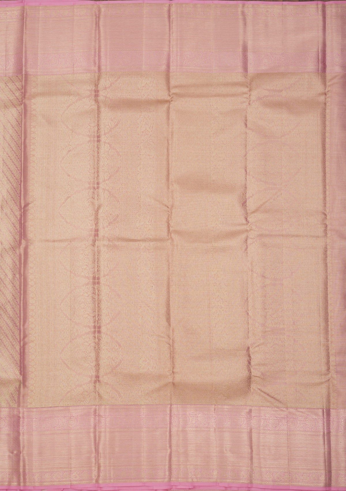 Baby Pink Zariwork Pure Silk Saree