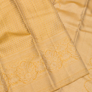 Beige Zariwork Pure Silk Saree
