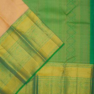 Beige Zariwork Pure Silk Saree