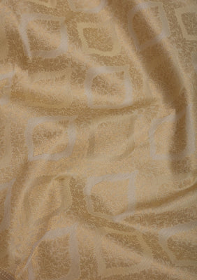 Beige Zariwork Pure Silk Saree