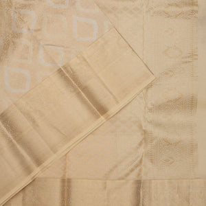 Beige Zariwork Pure Silk Saree