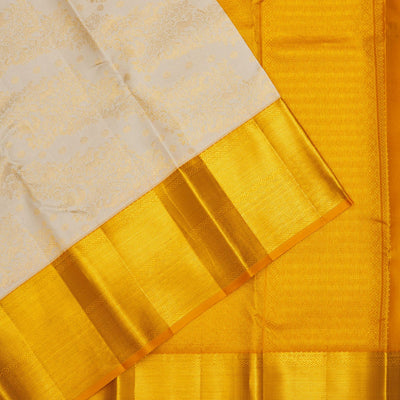 Beige Zariwork Pure Silk Saree