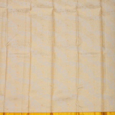 Beige Zariwork Pure Silk Saree