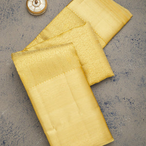 Beige Zariwork Pure Silk Saree