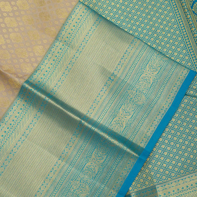 Beige Zariwork Pure Silk Saree