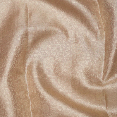 Beige Zariwork Pure Silk Saree