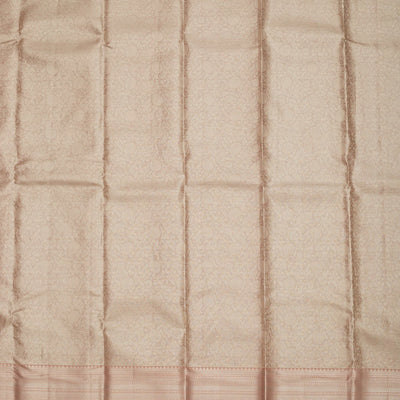 Beige Zariwork Pure Silk Saree