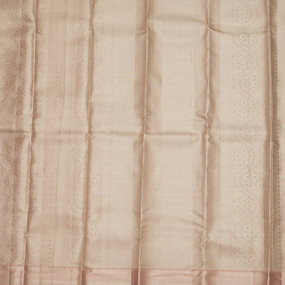 Beige Zariwork Pure Silk Saree