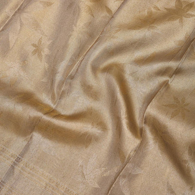Beige Zariwork Pure Silk Saree