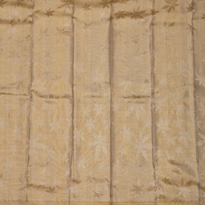 Beige Zariwork Pure Silk Saree