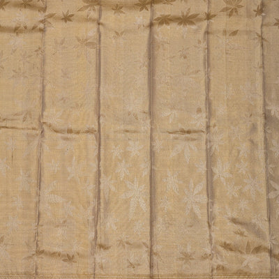 Beige Zariwork Pure Silk Saree