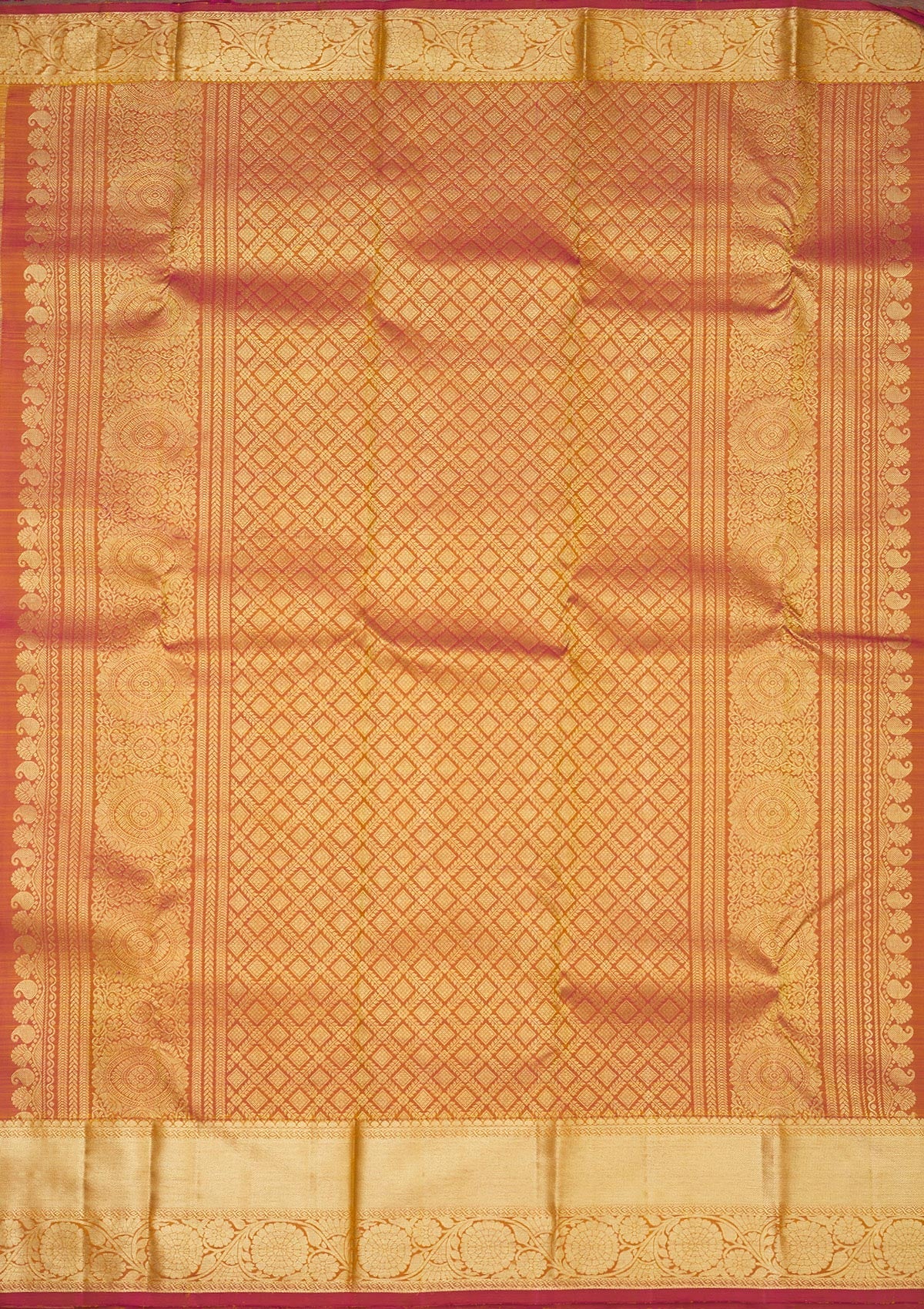 Beige Zariwork Pure Silk Saree