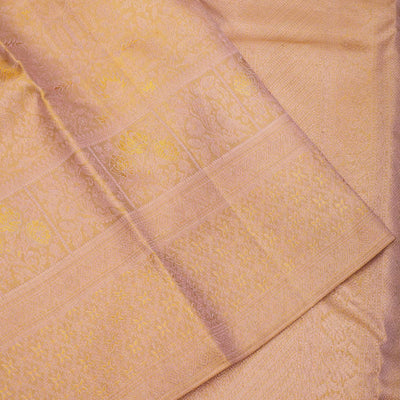 Beige Zariwork Pure Silk Saree