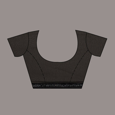 Black Cutdana Tissue Saree