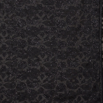 Black Cutdana Tissue Saree