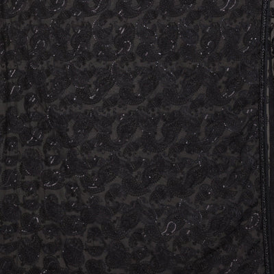 Black Cutdana Tissue Saree