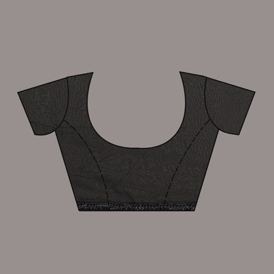 Black Cutdana Tissue Saree