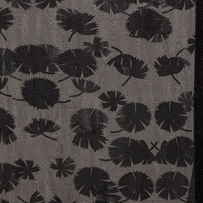 Black Stonework Organza Saree