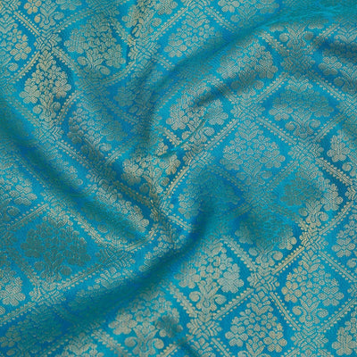 Blue Zariwork Pure Silk Saree