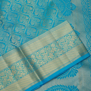 Blue Zariwork Pure Silk Saree